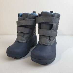 Carters Deltha size 9M Blue & Gray Waterproof Insulated Winter Snow Duck Boot